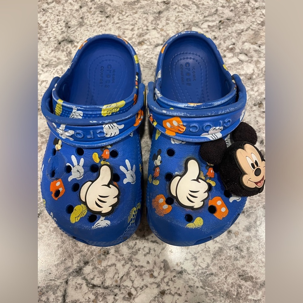 Disney Mickey Mouse Kids Crocs size 10C